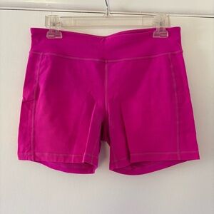 Athleta Kickbooty shorts in hot pink